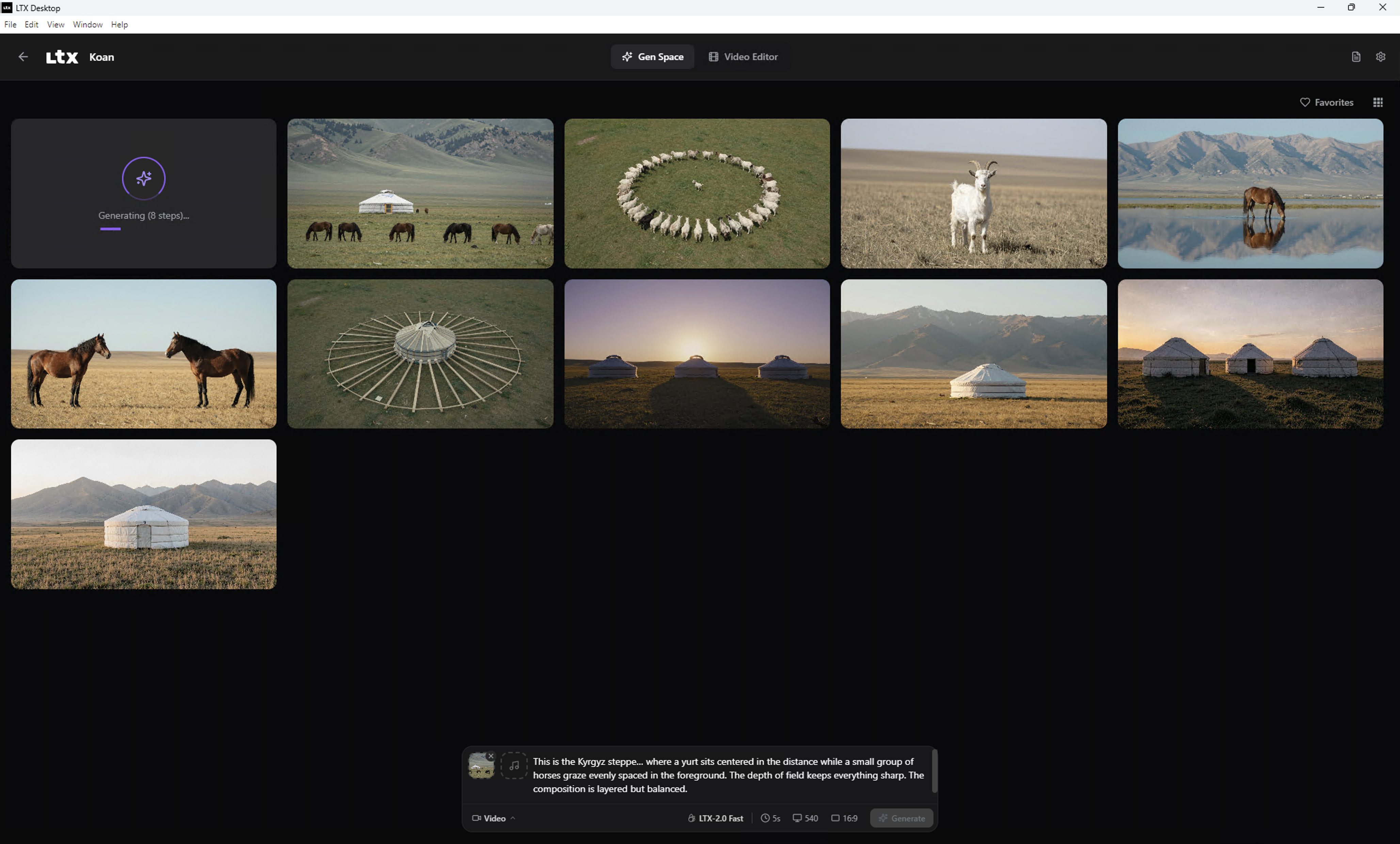 Generation Space Interface